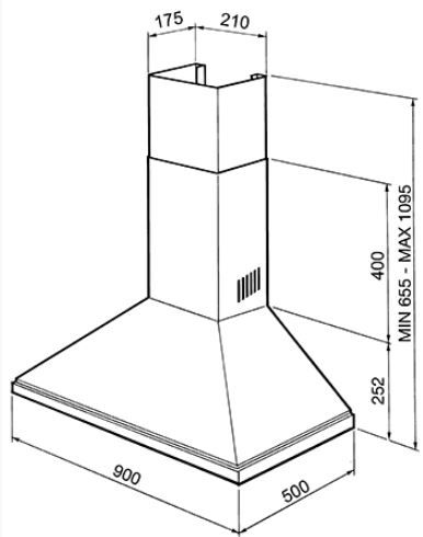 Smeg KSED95NEE  afzuigkap afbeelding 5