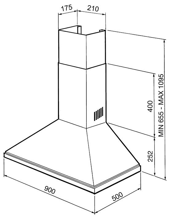 Smeg KSED95XE  afzuigkap afbeelding 5