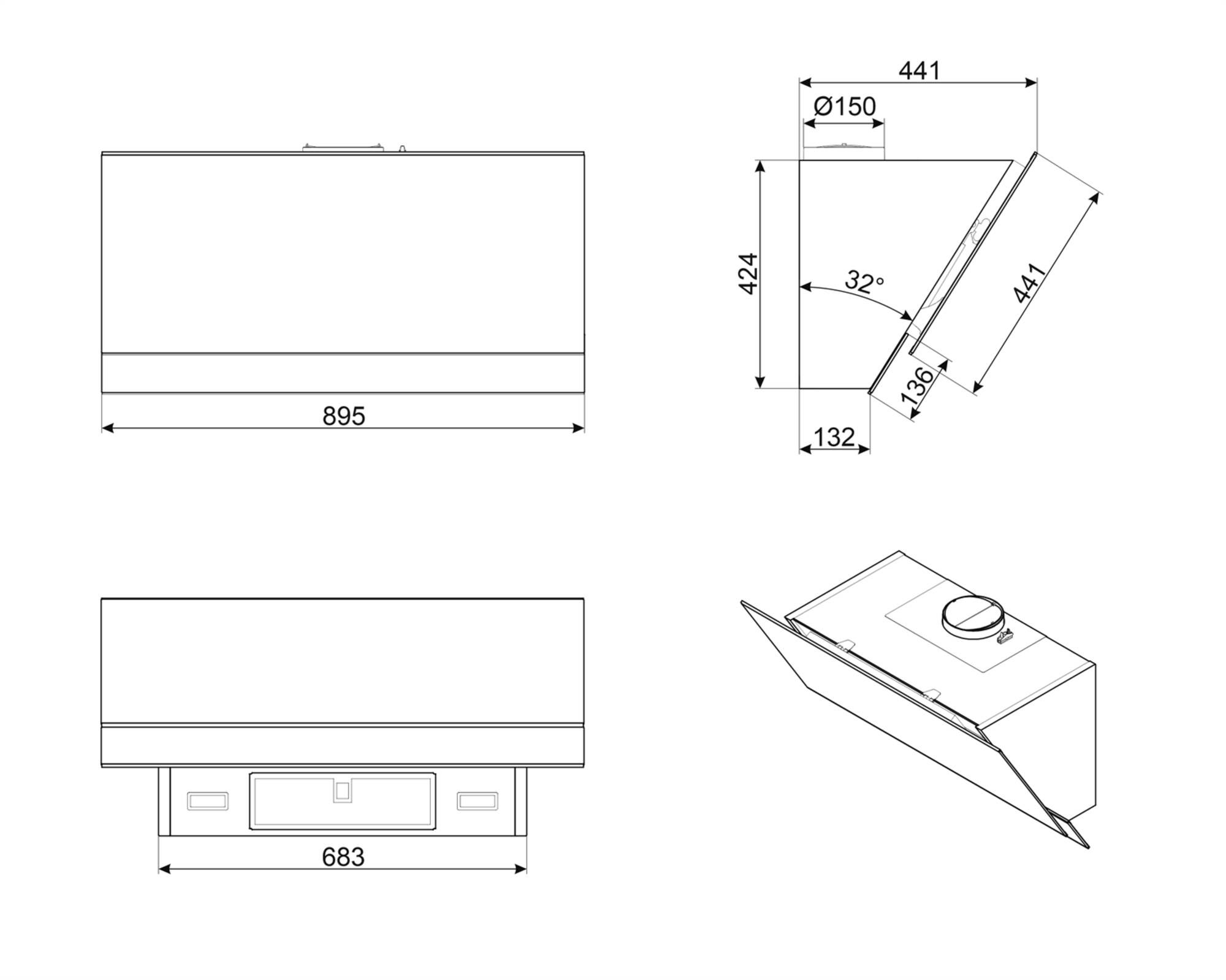Smeg afzuigkap  KV694R afbeelding 4