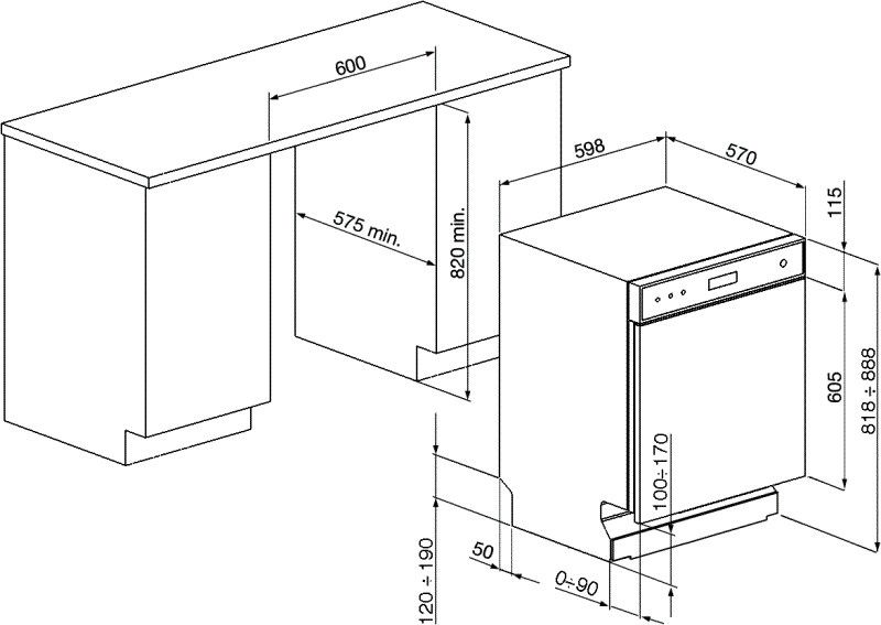 Smeg vaatwasser LSP292DX afbeelding 3