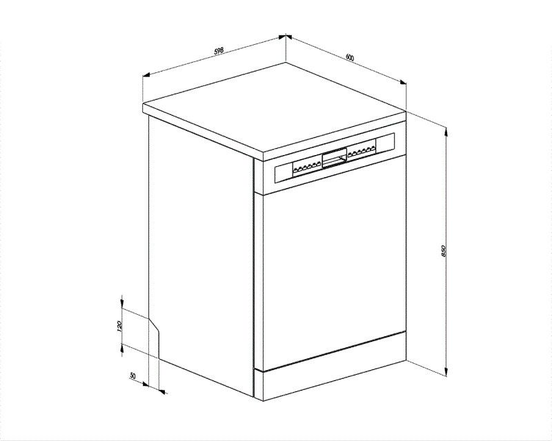Smeg vaatwasser LVSP345BQX afbeelding 3