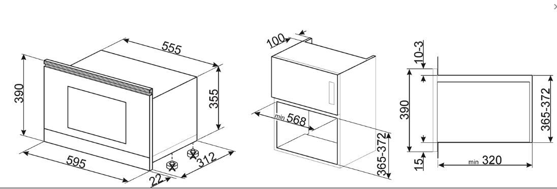 Smeg magnetron MP122B3 afbeelding 3