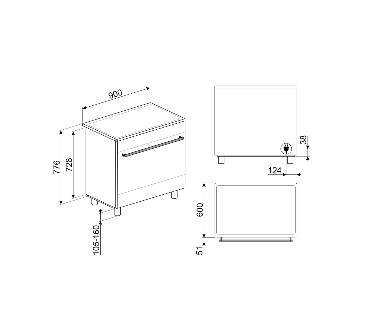 SCB95CIX Smeg afbeelding 2
