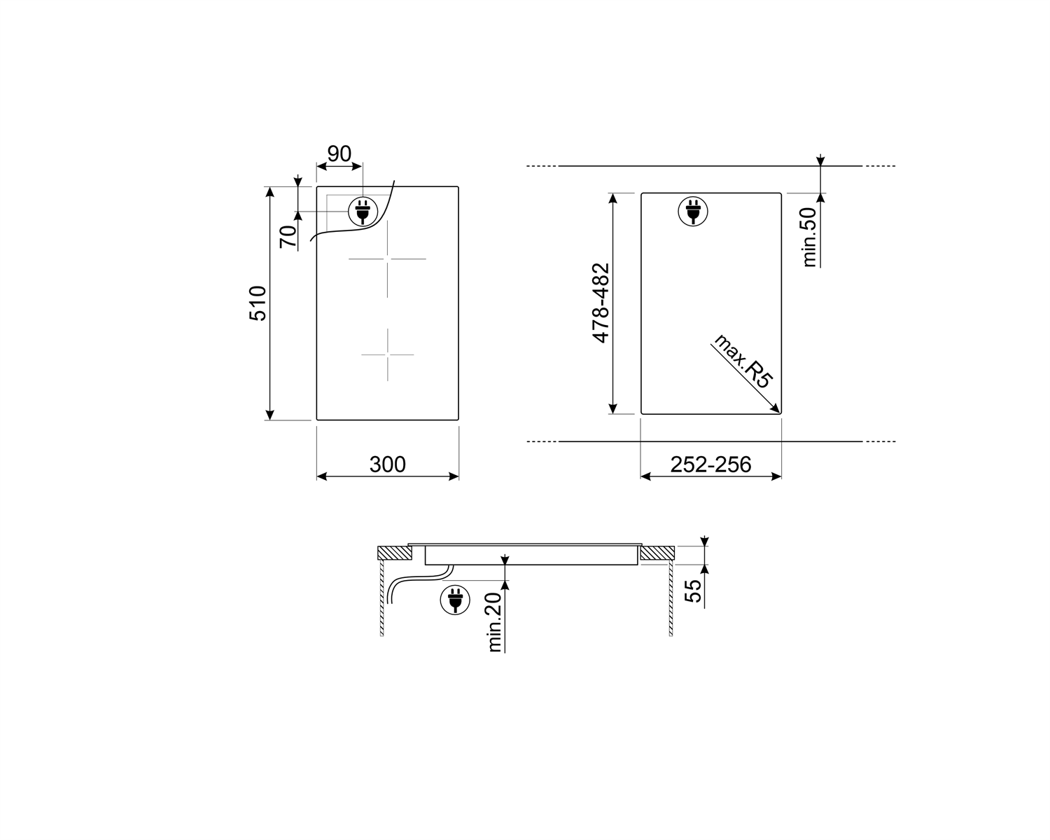 Smeg kookplaat SI2321D afbeelding 3
