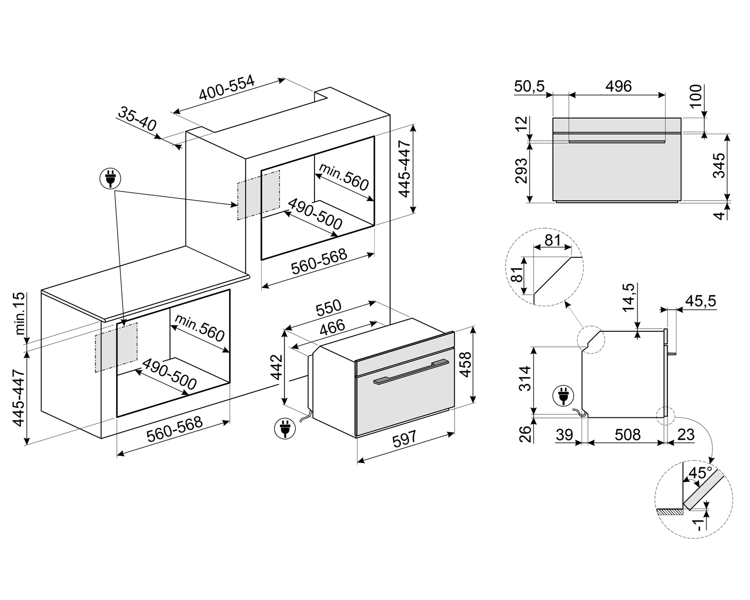 Smeg magnetron SO4102M1B3 afbeelding 3