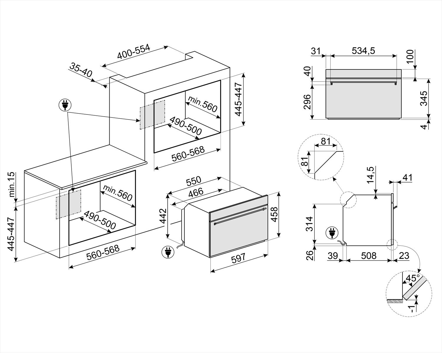 Smeg magnetron SO4301M0N afbeelding 3
