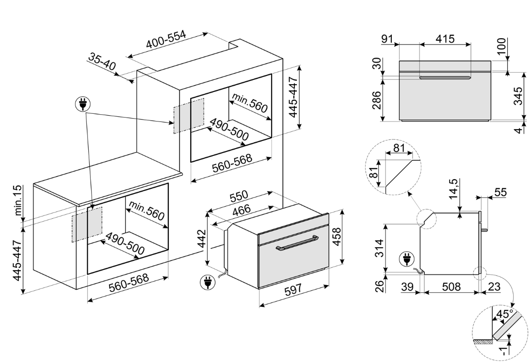 SO4902M1N Smeg afbeelding 2