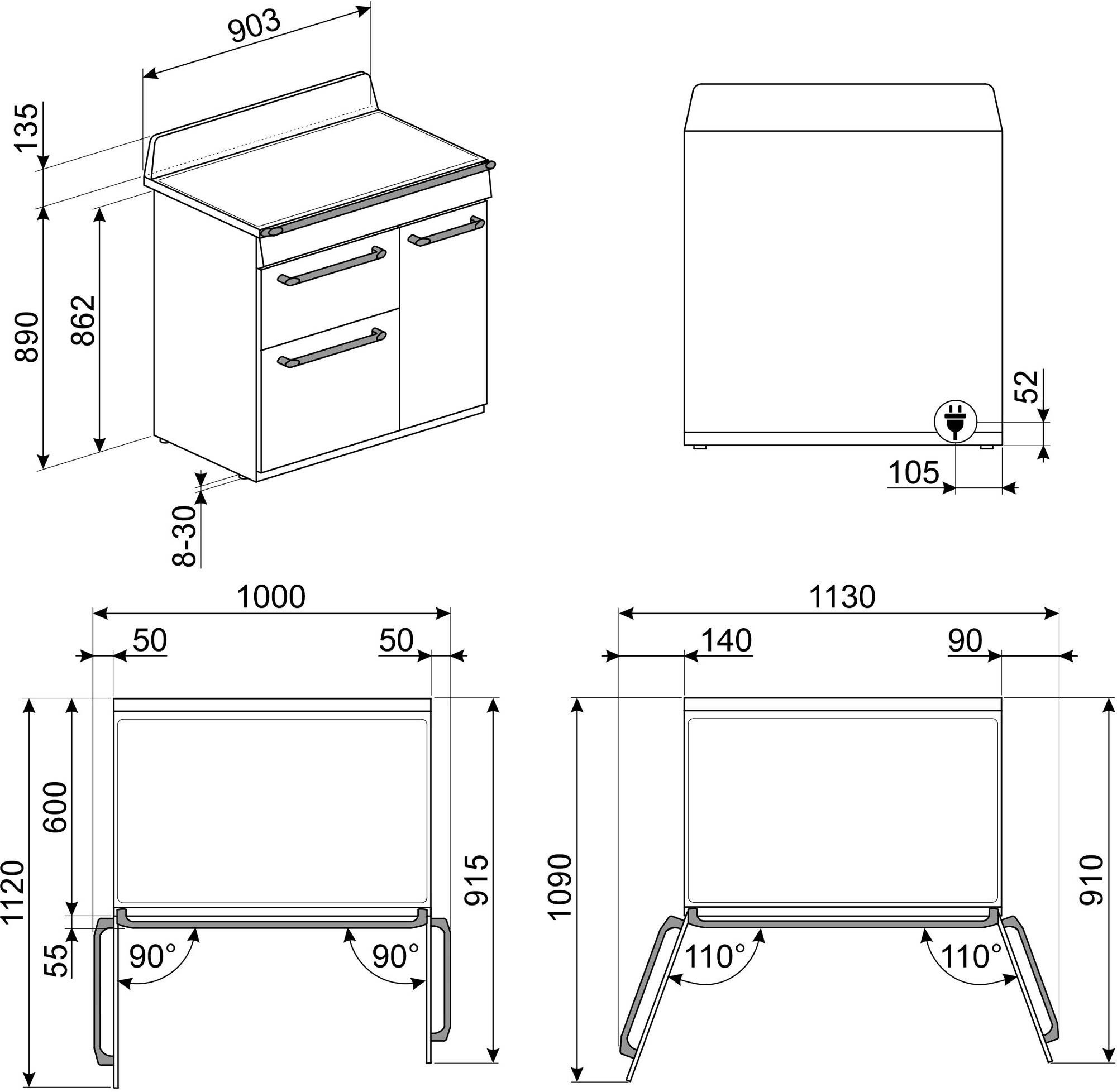Smeg fornuis TR93IP2 afbeelding 3