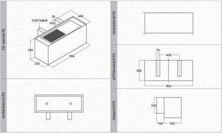 Wave afzuigkap 1120.24 afbeelding 3