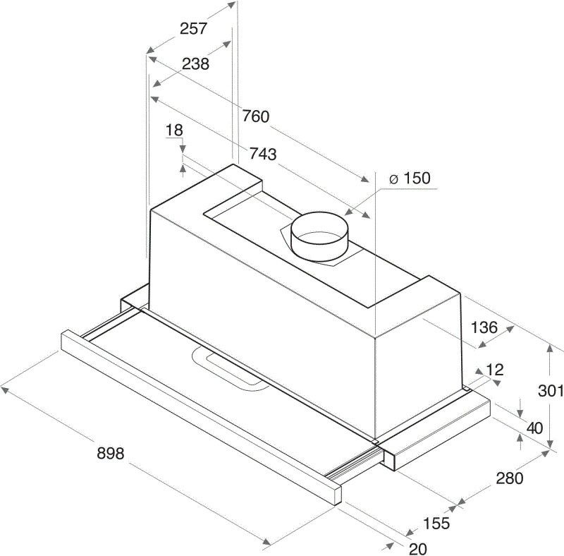 Whirlpool afzuigkap AKR473/1IX afbeelding 3