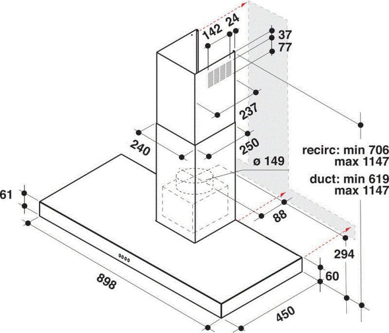 Whirlpool afzuigkap AKR559/3IX afbeelding 3