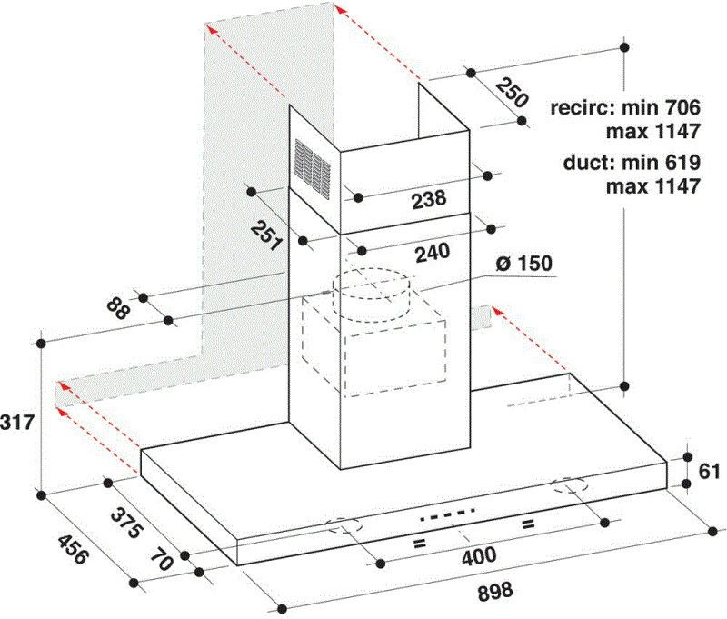 Whirlpool afzuigkap  AKR759/1IX afbeelding 4