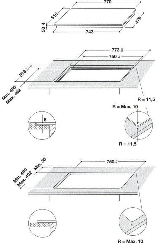 Whirlpool kookplaat WBB4877NE afbeelding 3