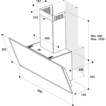 Whirlpool WHVF92FLMX  afzuigkap afbeelding 5