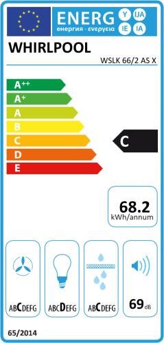Whirlpool afzuigkap WSLK66/2ASX afbeelding 3