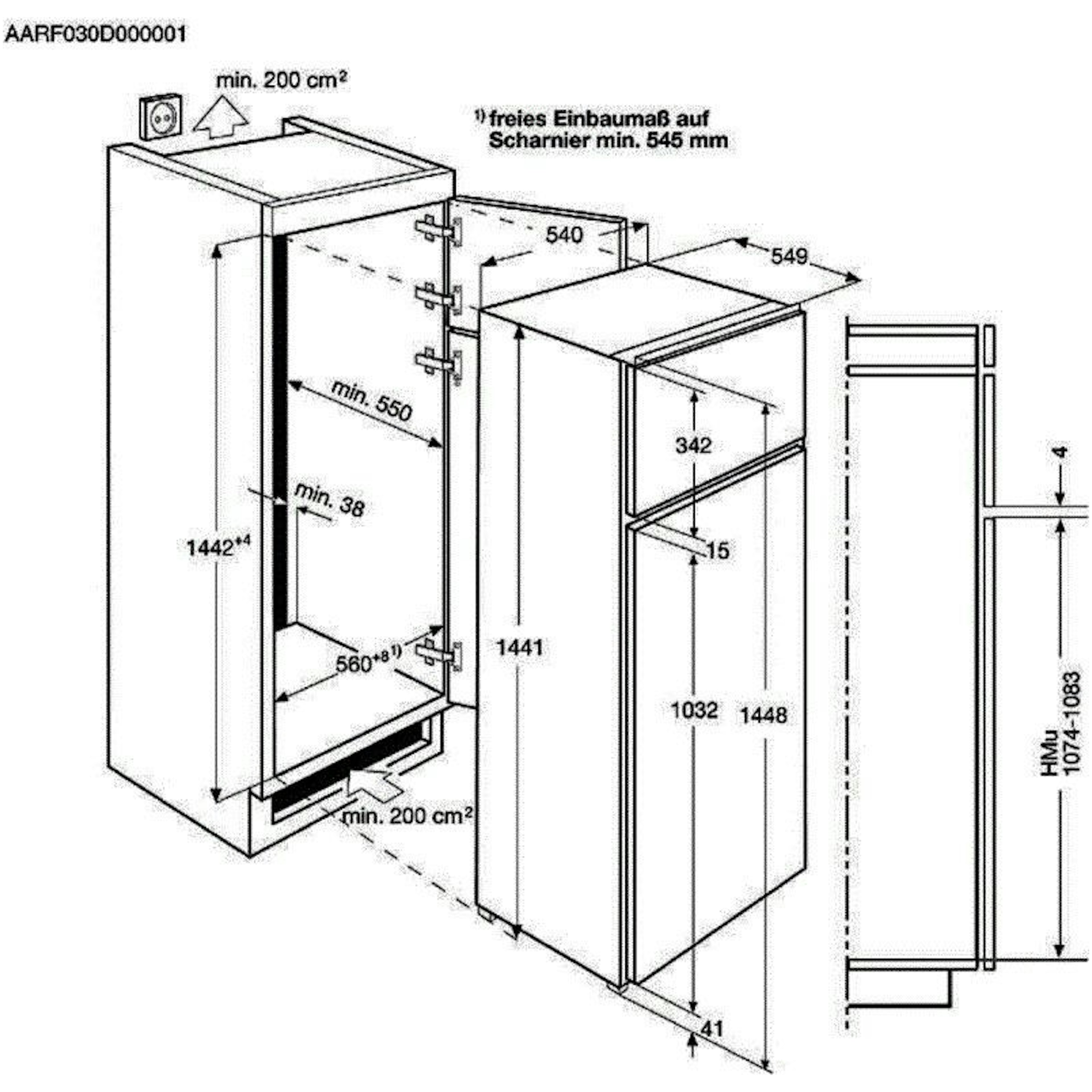 Zanussi koelkast inbouw ZTAN14FS1 afbeelding 4